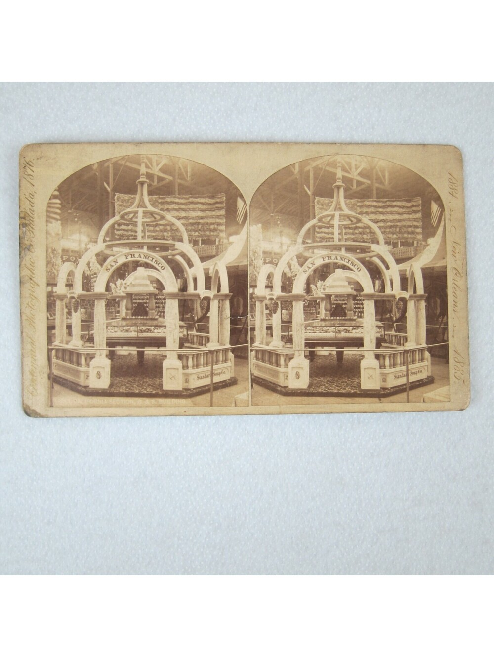 Antique 1884 New Orleans Exposition Stereoview #283 California Section G&S RARE